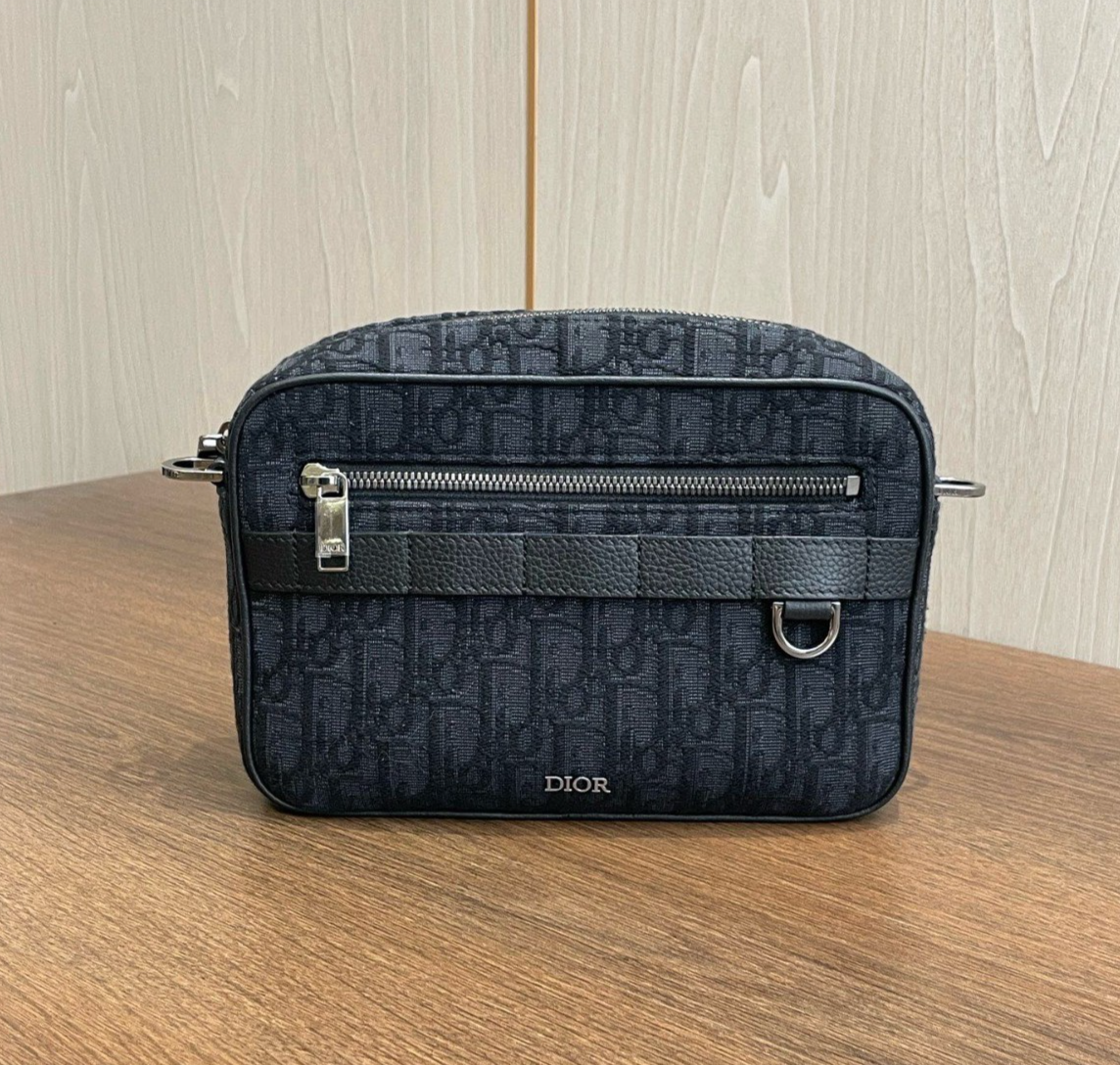 Christian Dior Safari Message Bag Shoulder Bag Black Unisex | eBay