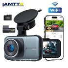 Lamtto 4K Dash Cam Front and Rear Dual Dash Camera WiFi & App Control With 64GB