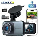 Lamtto 4K Dash Cam Front and Rear Dual Dash Camera WiFi & App Control With 64GB