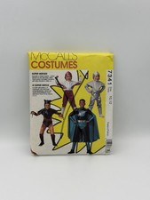 McCalls 7341 Superhero Costume Cosplay Boys Girls Size 5 6 Sewing Pattern