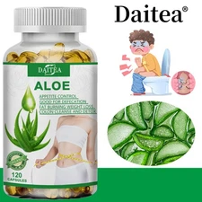 Aloe Vera Capsules - Constipation Relief - Weight Management 120 Capsules