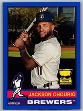 2025 Topps Heritage - Jackson Chourio #106 Dark Blue Border All-Star RC Cup