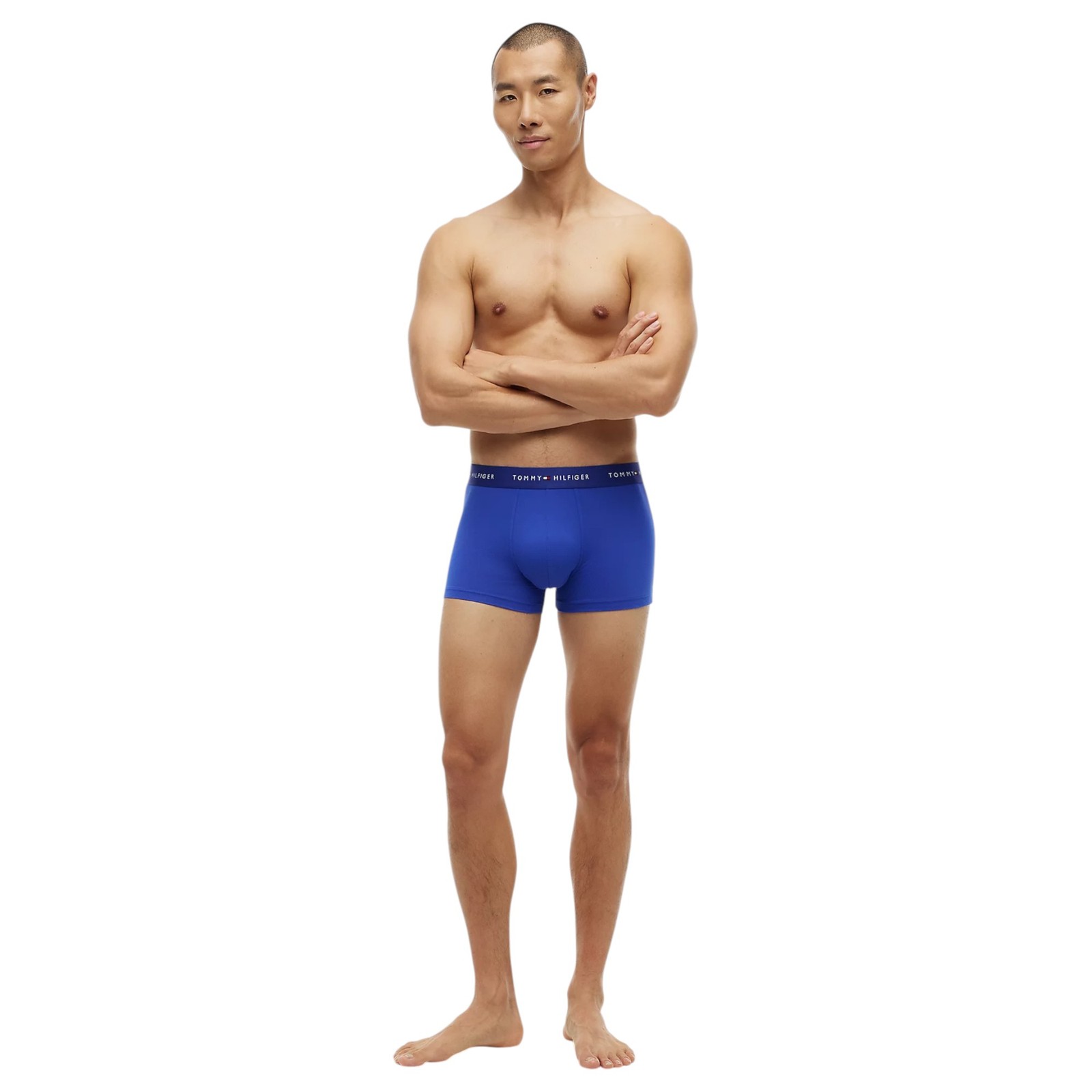 Tommy Hilfiger Men's Microfibre Trunks 3-Pack: Blue, Navy, Grey image 5