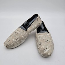 Toms Shoes Womens 7.5 EU 38 Canvas Slip Ons Music Instuments Violin Viola Cello 