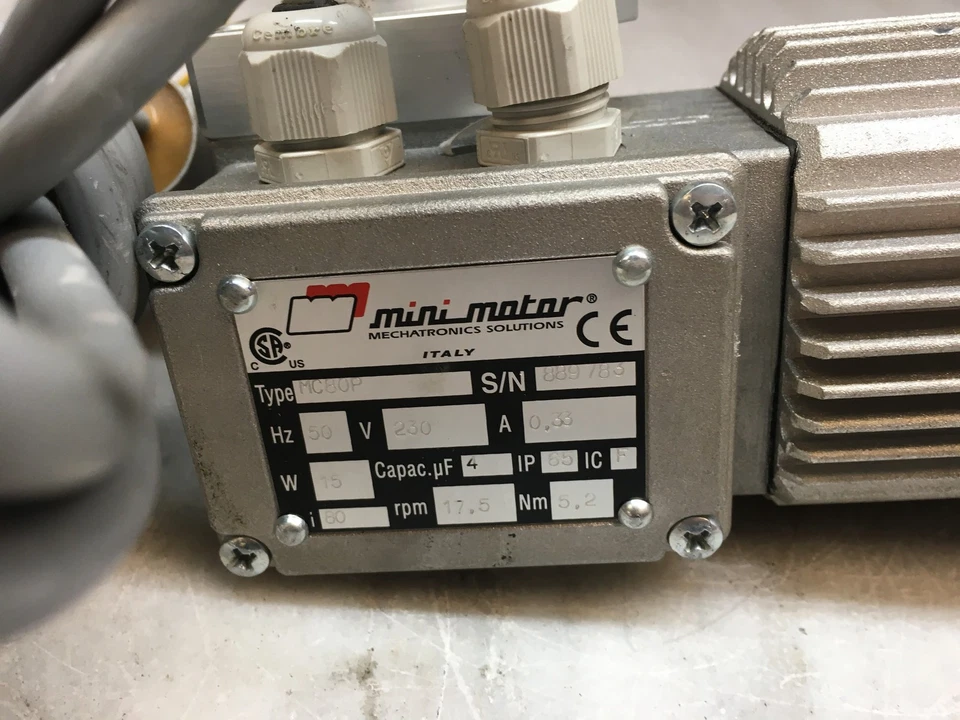 Mini Motor MC80P Worm Gear Motor Asynchronous 15W 230V IP65 Single Three Phase - Image 2 of 4