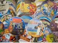 100 - Loose DVD Disc Lot - KIDS & CHILDREN ONLY @ MOVIES ANIMATION & CARTOONS!