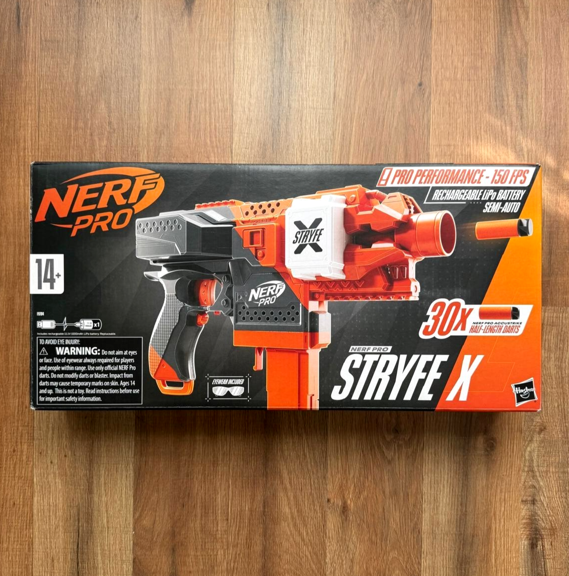NERF Pro Stryfe X Dart Semi-Auto Blaster Rechargeable LiPo Battery