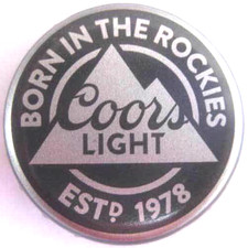 COORS LIGHT BORN IN THE ROCKIES Beer CROWN Bottle CAP Golden COLORADO, Twist Off