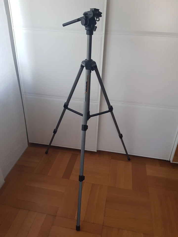 Stativ Cullmann 3200 kaum benutzt mit 2 Kupplungsplatten. - Bild 2 von 4