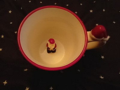 Weihnachtsmann 3D Figur Becher Porzellan Global Design Connections Handwäsche