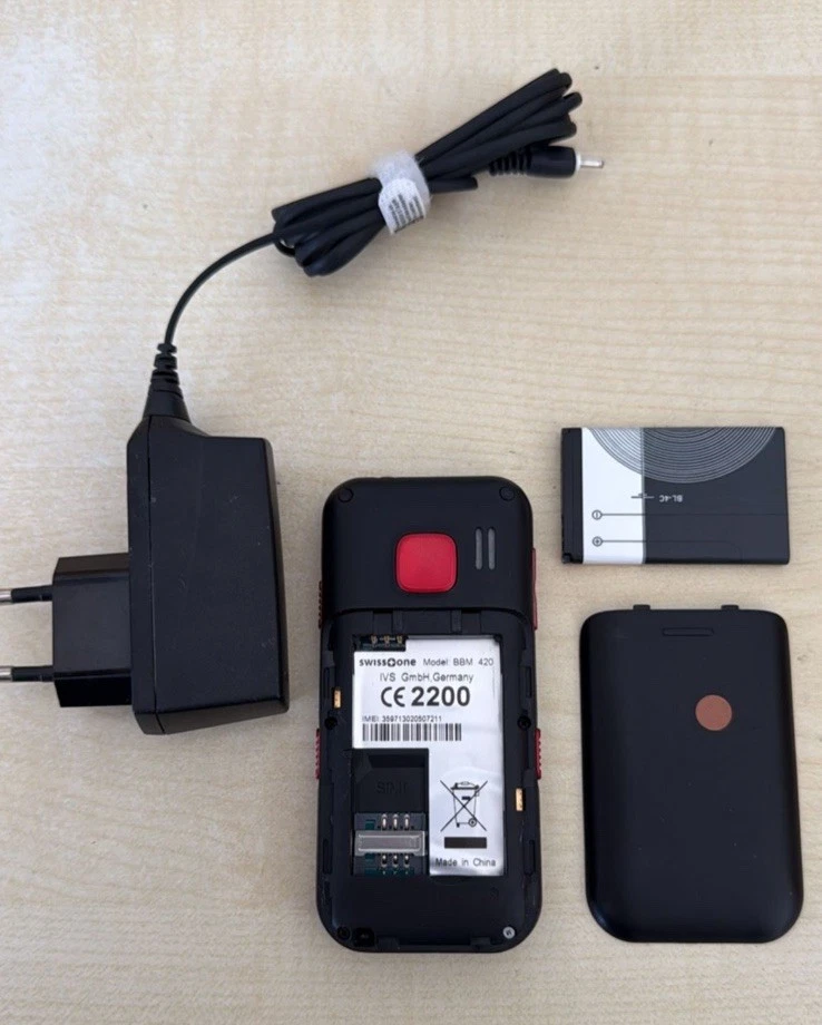 Swiss One BBM 420 Seniorenhandy Accu Neu Großtasten Komplett Garantie Händler - Bild 2 von 2
