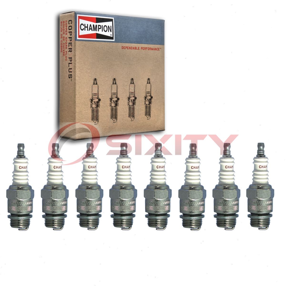 8 pc Champion Industrial Spark Plugs for 1934-1935 Studebaker Commander 3.6L fp