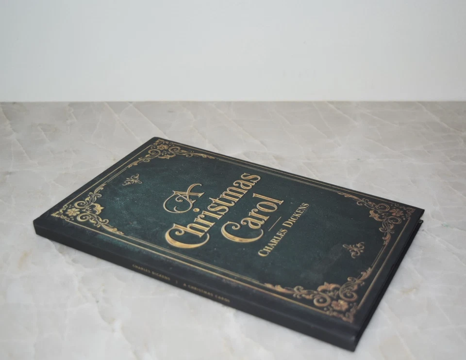 Christmas Carol by Charles Dickens Illustrated  John Leech New Hardcover Gift - Image 2 of 4