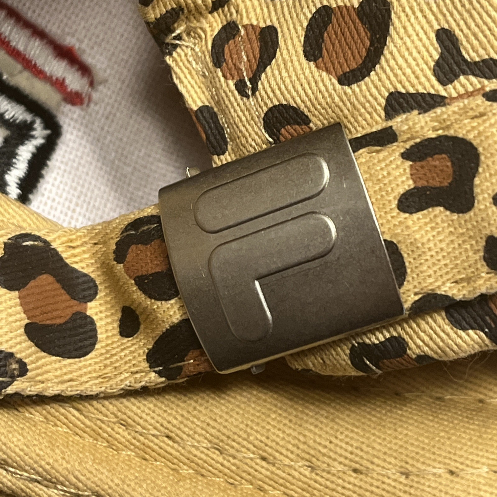 Fila Baseball Hat Cap Structured Strapback Leopar… - image 3
