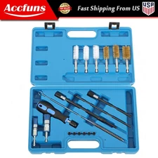 New Diesel Injector Seat Cleaning Brush Tool Kit Engine Injectors Cleaner Set