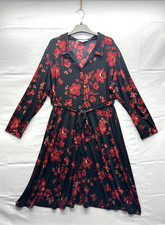 Dorothy Perkins Women Floral Maternity Shirt Dress Size 18 Long Sleeve Belted