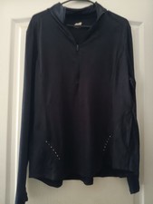 Avia Black 1/4 Zip Athletic Womens Jacket Size XXL NWT