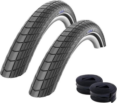 Schwalbe Big Apple RaceGuard Fahrradreifen E-25 mit Reflex 50-559 (26 x 2.00'')