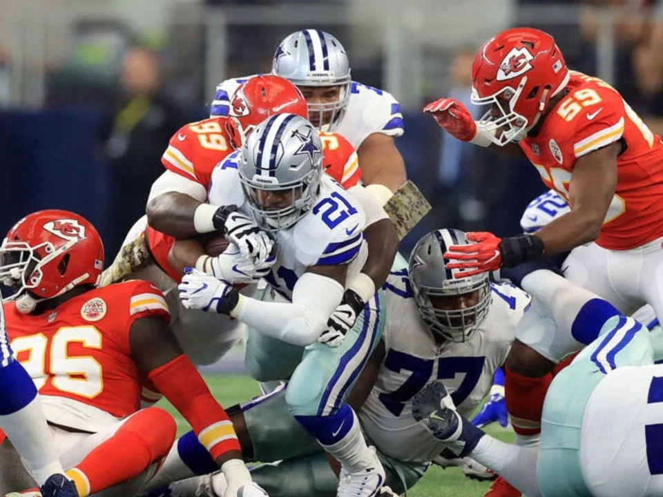 ¡2 Dallas Cowboys vs Kansas City Chiefs Tix tercera fila nivel de campo!  ¡Debe verlo!! Foto 4 de 4