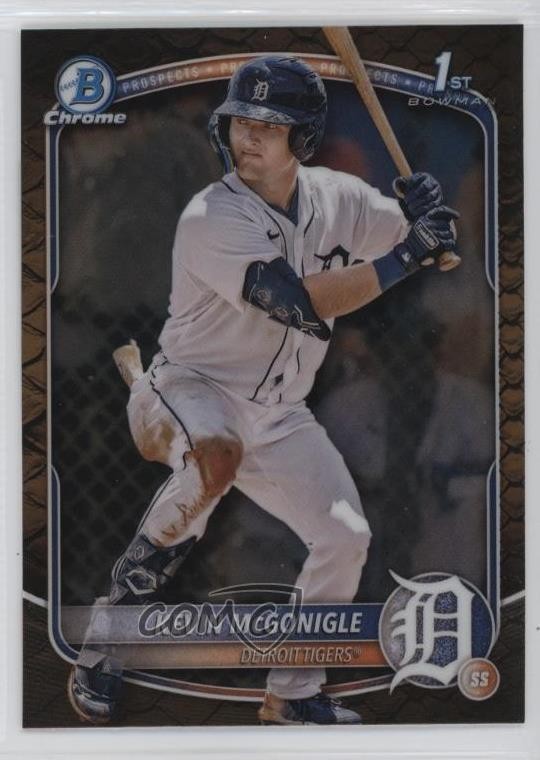 2025 Bowman Chrome Prospects Reptilian Refractor Kevin McGonigle #BCP-79 1o91