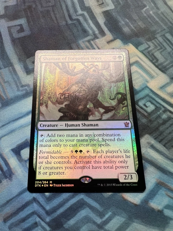 MTG Foil Shaman of Forgotten Ways NM-/EX+ Dragons of Tarkir - Image 3 of 4