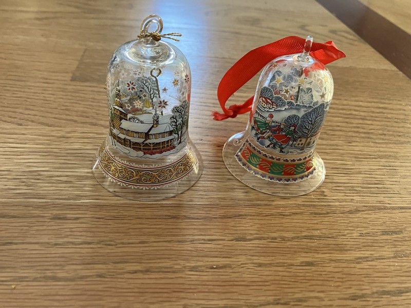 Hutschenreuther Crystal Bell Limited Edition Ornaments - 2000 & 2001