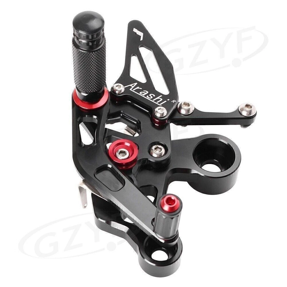 For Yamaha MT-09 FZ-09 2014 2015 2016 2017 Adjustable Rearset Footpegs Kit - Image 3 of 4