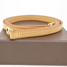 LOUIS VUITTON Logo Shoulder Bag Strap Adjustable Leather BN GHW J00142 61CA896
