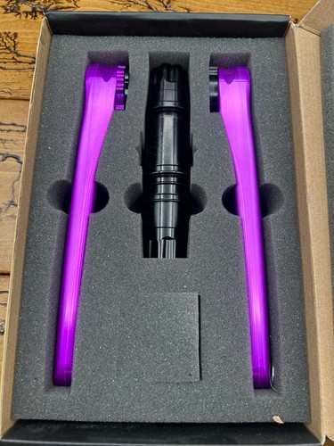 Juego de bielas Garbaruk XC violeta/azul 175 mm 34 dientes nuevo - Imagen 5 de 7