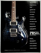 PRS Paul Reed Smith Guitars Original Print Ad Blue Quilt Top Guitar