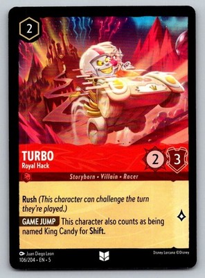 Disney Lorcana Turbo - Royal Hack 106/204 Shimmering Skies Regular