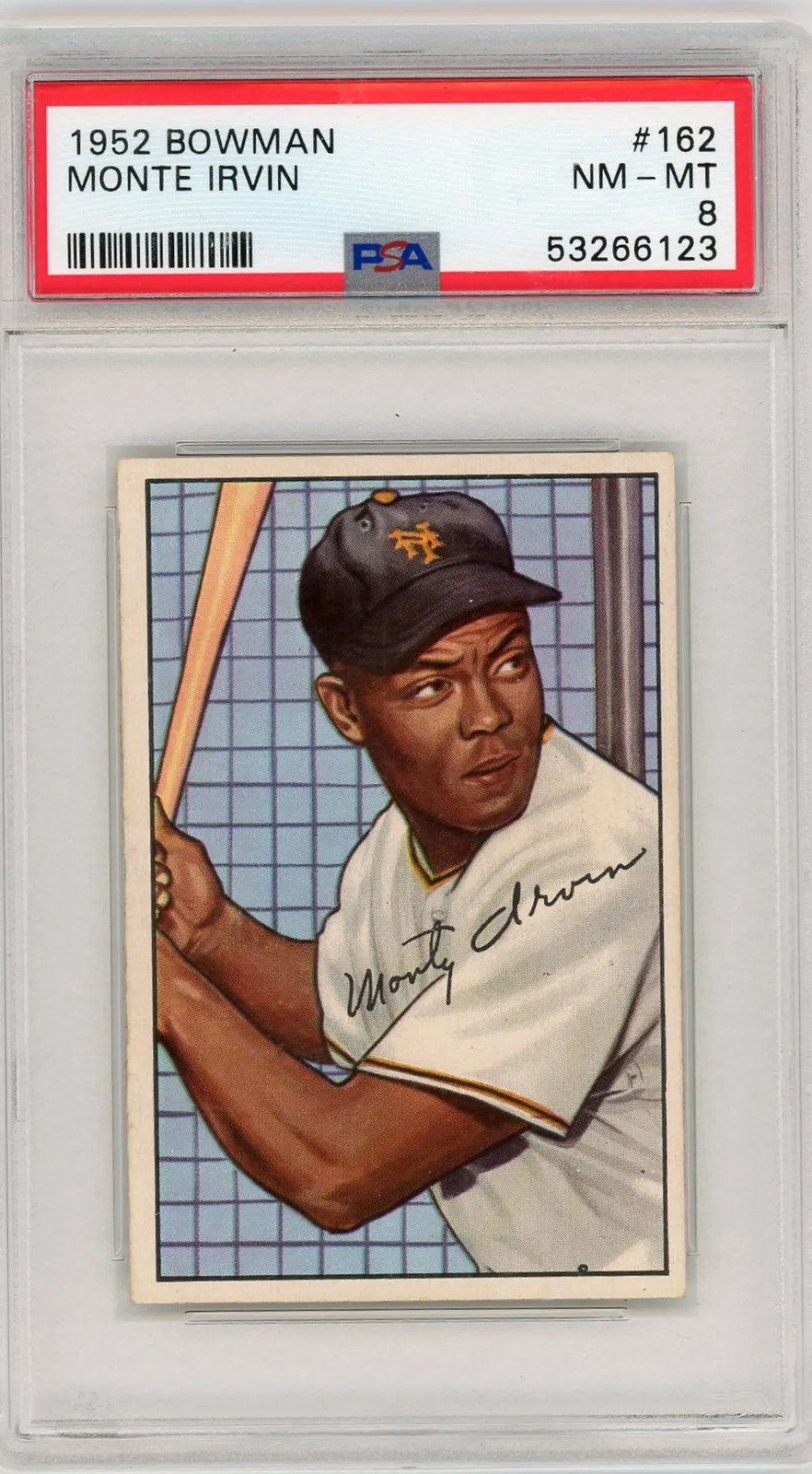 1952 Bowman Monte Irvin #162 PSA 8