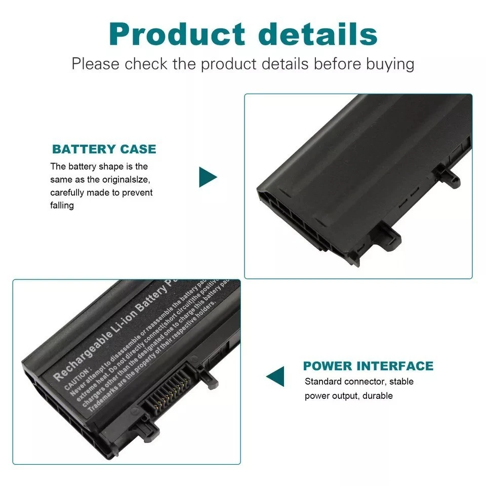 Batería tipo VV0NF 451-BBIE 11.1V 58Wh 6 celdas para Dell Latitude E5440 E5540 Foto 3 de 3