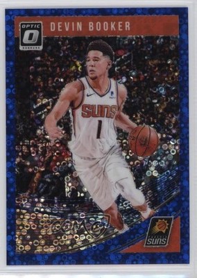 2018-19 Panini Donruss Optic Fast Break Blue Prizm 25/50 Devin Booker #119 0nr3