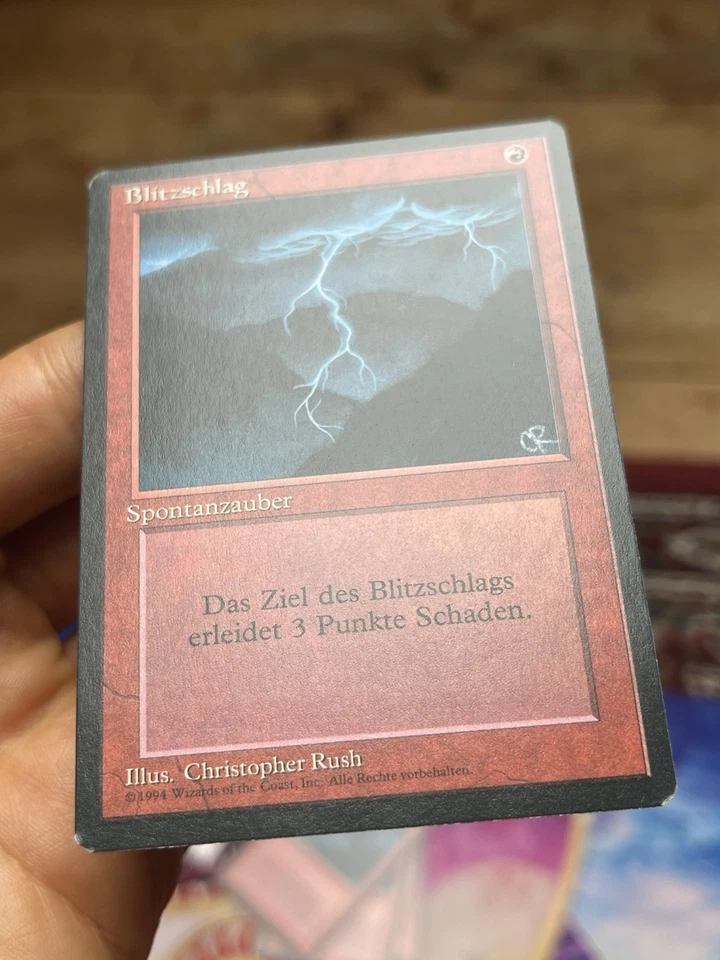 4x German FBB • Lightning Bolt • Pack Fresh • Mtg (1720) - Image 3 of 4
