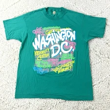 Vintage 80s Washington D.C. T Shirt XL Screen Stars Smithsonian Kennedy Center
