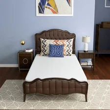 6 Inch Twin Green Tea Cooling Gel Memory Foam Mattress Twin Size in a Box,Med...