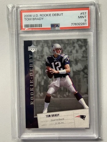2006 Upper Deck Rookie Debut - Tom Brady #57  PSA 9 Patriots