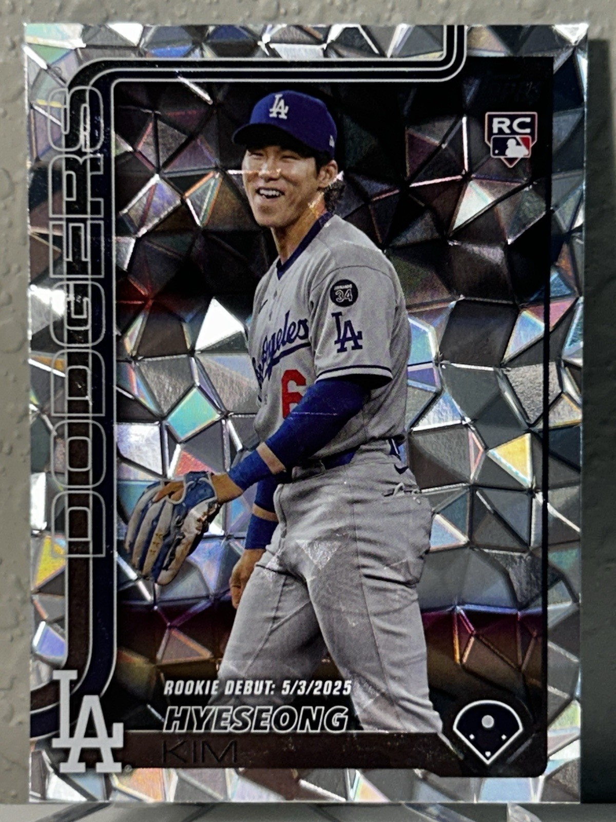 Hyeseong Kim 2025 Topps Update Diamante Foil #US312 Los Angeles Dodgers
