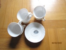 12 Tlg.Kaffee Tee Geschirr  Arcopal Luminarc Tassen m UntertassenWeiß Porzellan