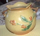 1940 Roseville Art Pottery Bittersweet Handled Vase 841-5"