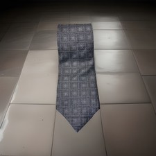 Salem Men's Tie Black And Gray Squares 100% Silk Made in USA 4 X 58
