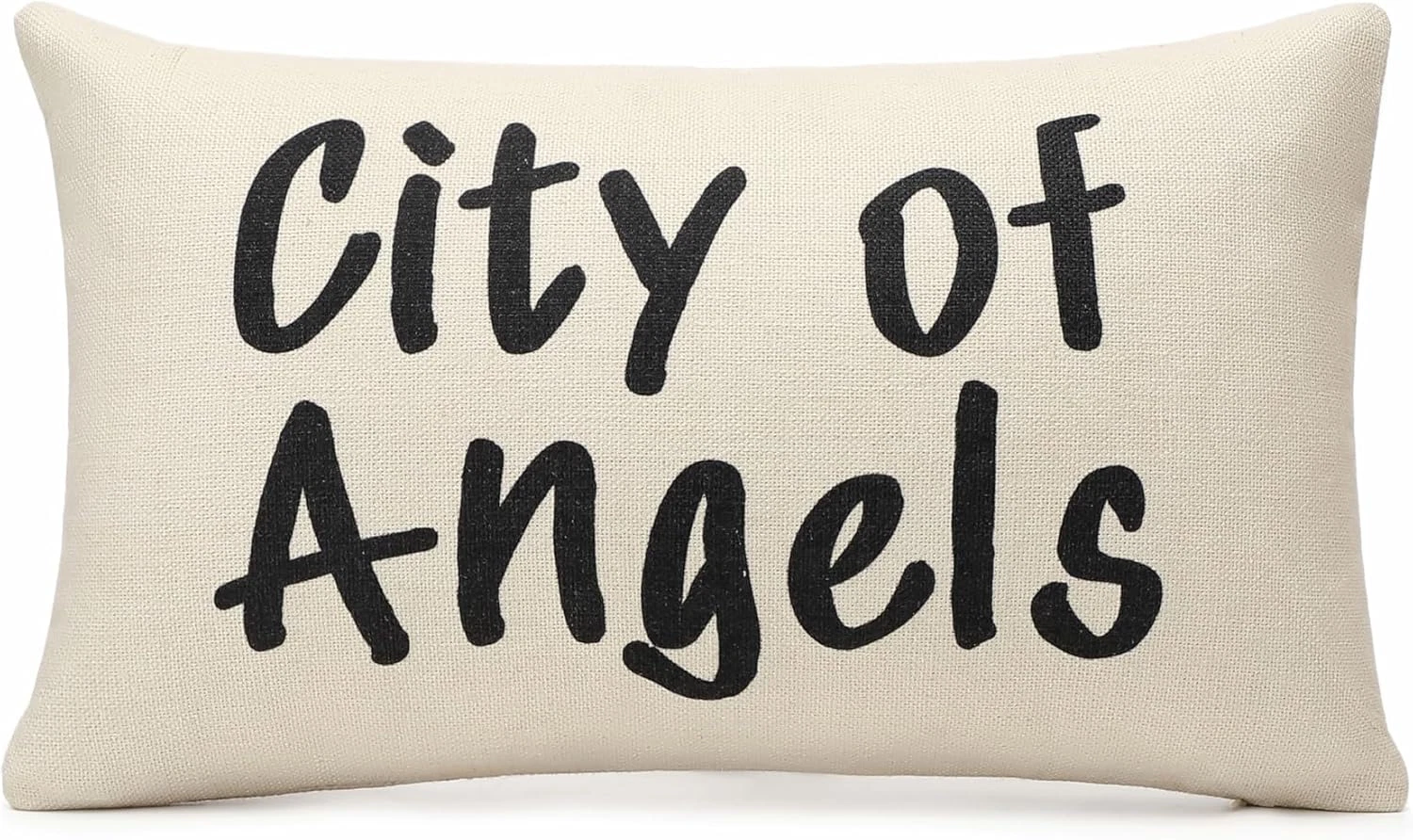 Stockholm City of Angels Pillow Cover - Modern Style Chic Room Decor, Trendy Wor