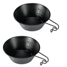 Sierra Cup Black Black Sierra Camping Cup Stainless Steel 310ml BKS-220-2P