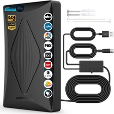 2025 TV Antenna Indoor Antenna for Smart TV, 2200+ Miles Long Range Reception Tv