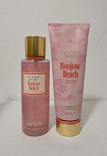 Victoria  s Secret - Bonjour Beach Fragrance Mist  Lotion Set of 2 - New