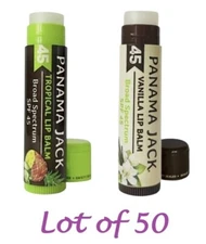 Panama Jack Broad Spectrum UVA-UVB SPF45 Lip Balm Vanilla/Tropical (Chapstick)