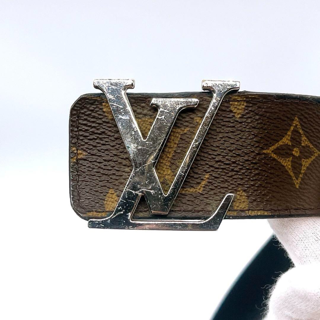 Authentic Louis Vuitton Monogram Santur LV Initial M9821 Belt from
