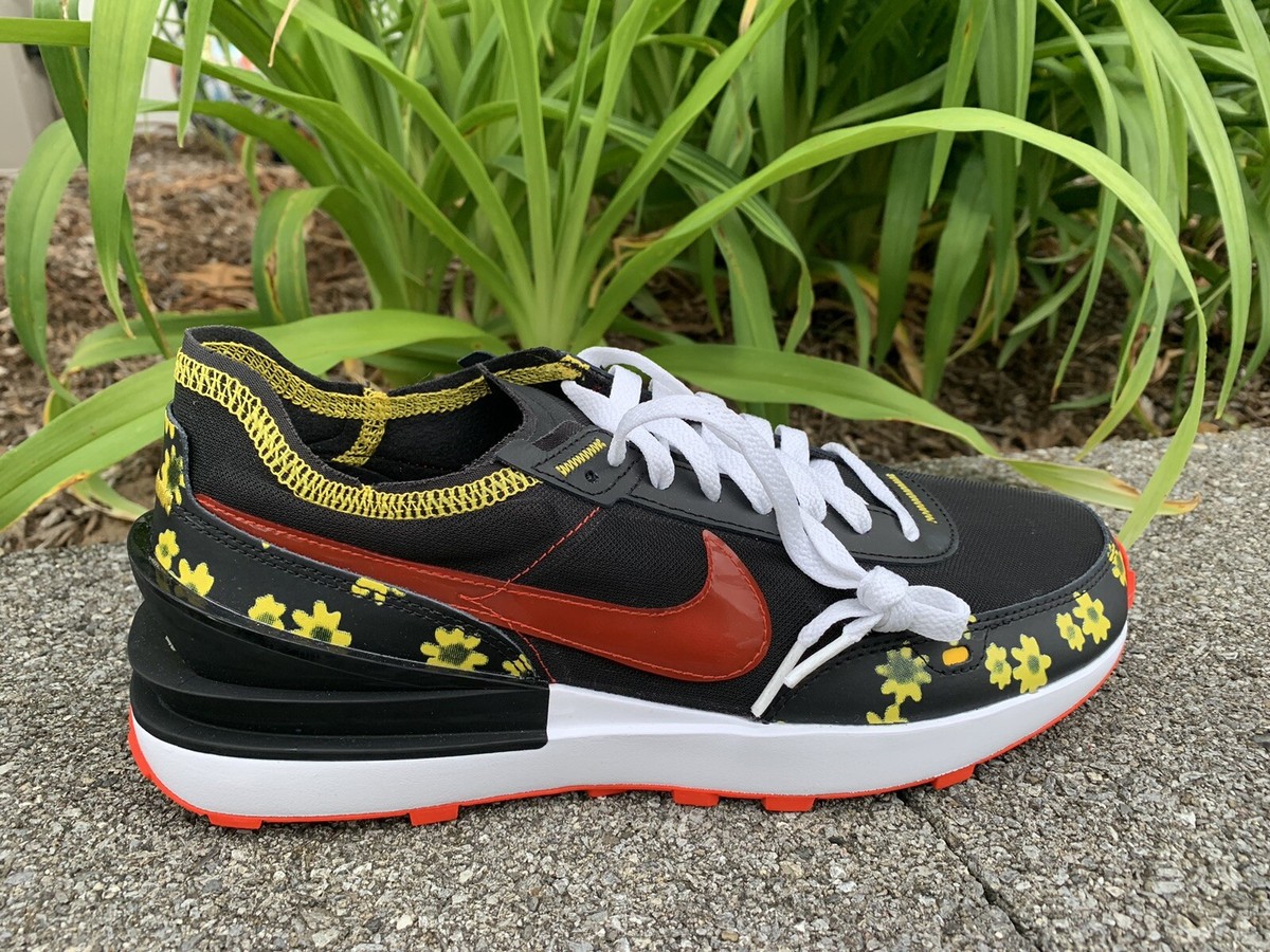 Nike Waffle One 'Sunflower' Black Red Yellow flower DQ7637