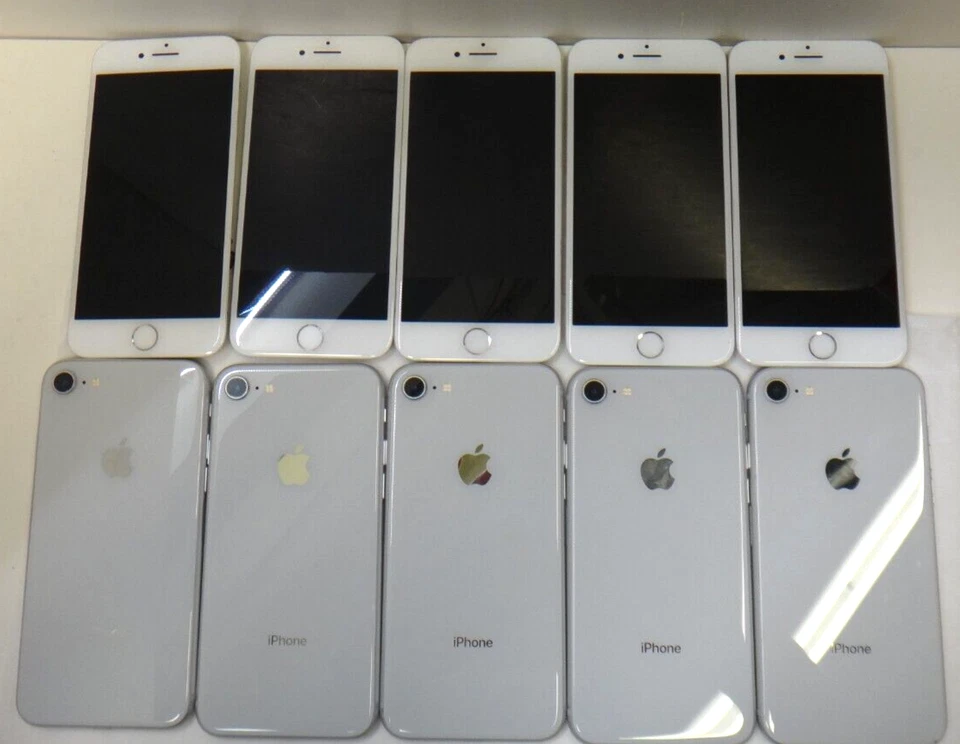 Lote de 5 Carcasa Apple iPhone 8 (A1863) 4.7 pulgadas-Blanco (Grado B-) + Pantalla Táctil LCD Foto 4 de 4
